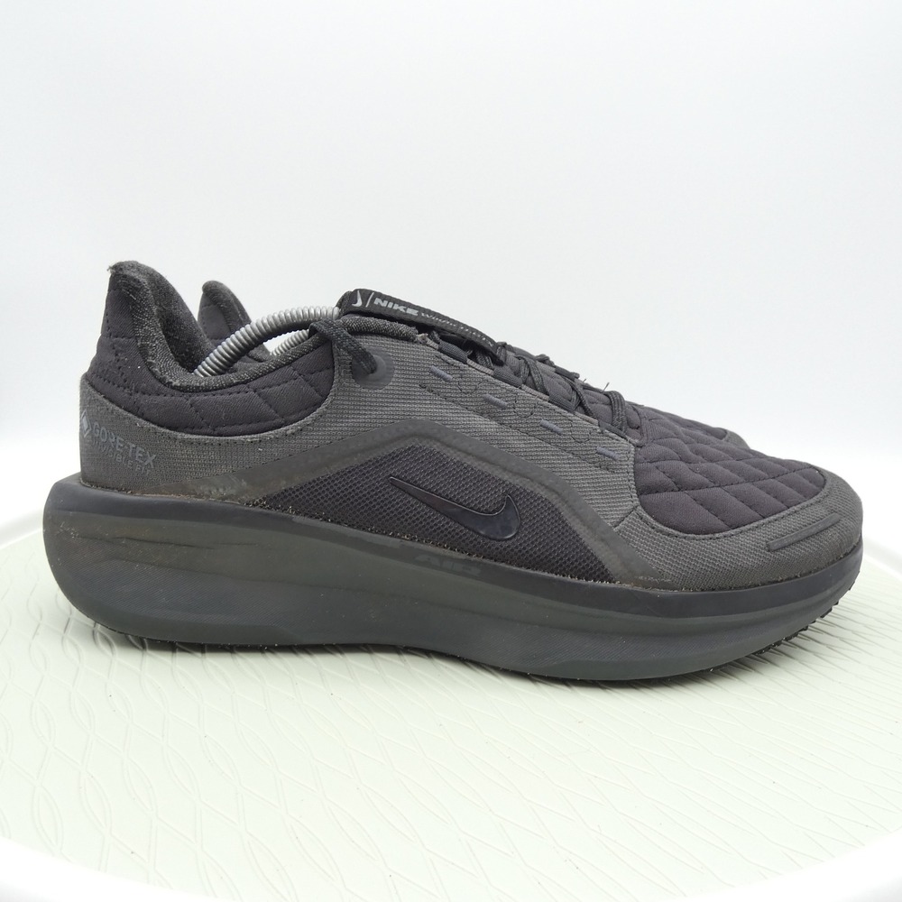 Nike Winflo 11 GORE-TEX Triple Black Waterproof Running Shoes Mens 11.5 VH2